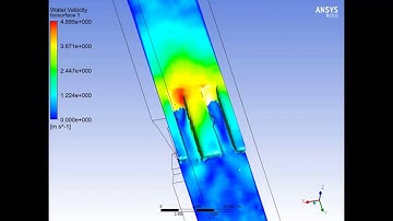 ANSYS Workbench CFX - Piano Keys Weir