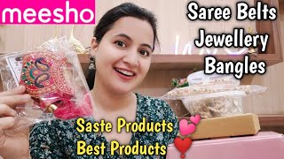 *Starting Rs.126* Meesho Jewellery , Belts and Bangles Haul | Meesho Jewellery Haul