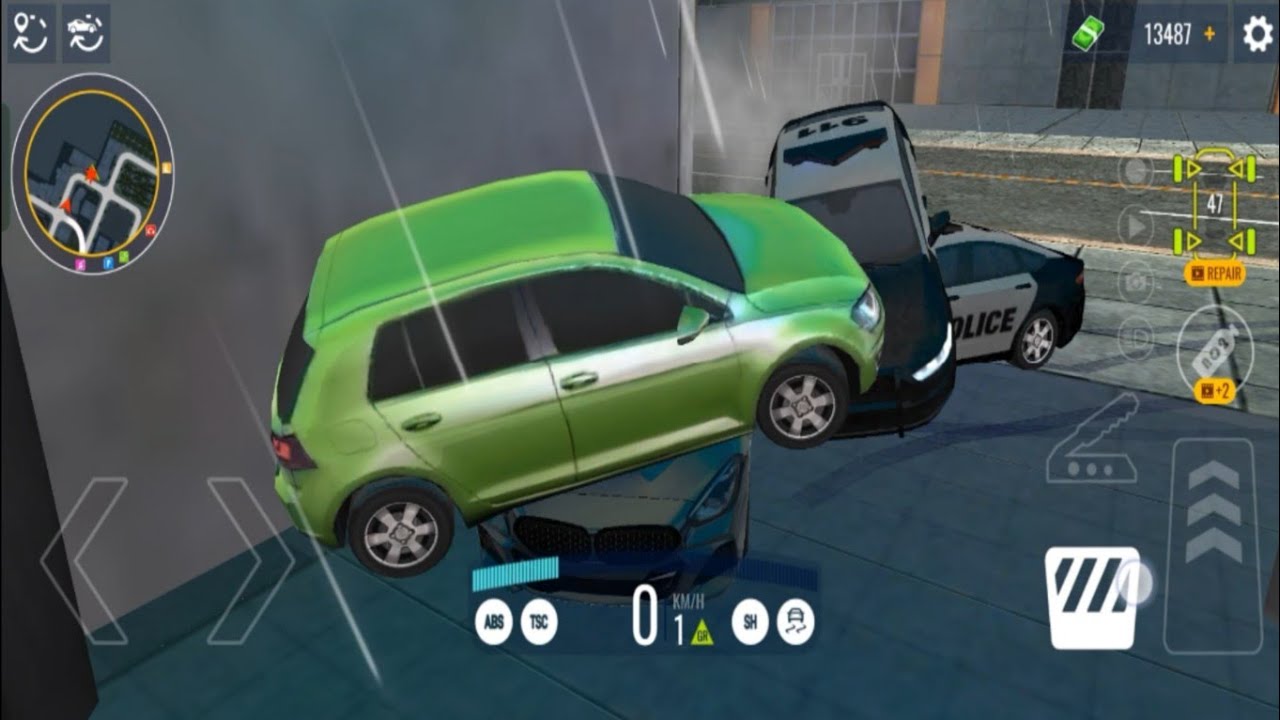 DACIA VOLKSWAGEN | FORD BMW COLOR POLICE CAR TRANSPORTING HIGH SPEED #motorbikeriding #games #car 