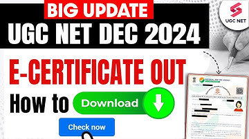 UGC NET E CERTIFICATE 2024 OUT | UGC NET E CERTIFICATE KAISE DOWNLOAD KARE? | Kiran Mam