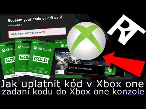 Jak zadat kód/klíč do Microsoft Store – (Xbox Live Gold/Game Pass , hra) konzole Xbox One (tutoriál)