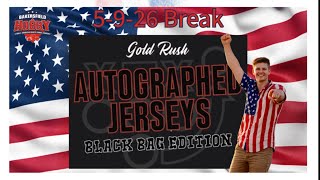 5-9-2026 2026 Gold Rush Black Bag Auto Football Jersey Case Break #697