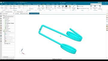 NX 2207 Tutorial-Tension Spring Modeling in NX Unigraphics 2207
