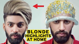 Hair Highlights with Blonde Hair Color at home | Streaks | Balayage | Hair dye Transformation