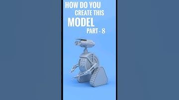 Robot Modeling Tutorial Part-8 #3dsmaxmodeling #3dsmax #blender #animation #shortsvideo #shorts