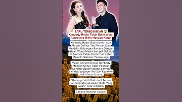 BARU TERBONGKAR 😱 Kimberly Ryder Tolak Baim Wong Alasannya Bikin Netizen Kaget