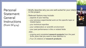 Session 5:  Making the Most of Your NIH Biosketch