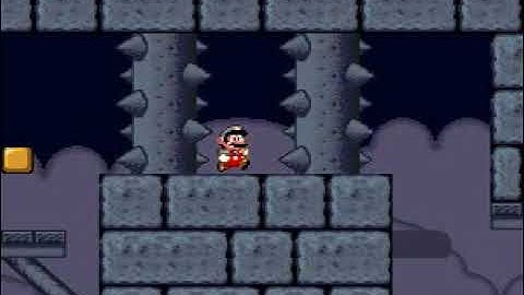 Smw Custom Level Preview: Midnight Fortress (Redone)