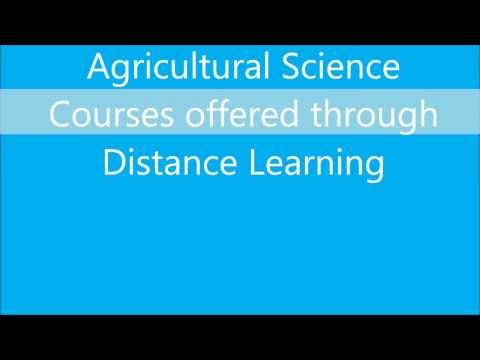 Agricultural Science Courses Through Distance Education In India