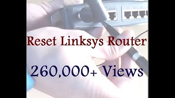How to reset Linksys router | Blinking power light