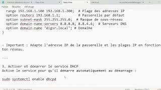AlmaLinux : Installer et configurer un serveur DHCP – Tutoriel complet pas à pas" (darija)