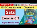ICSE Class 8 Maths , Chapter 6 , Sets || Super Maths Star || Exercise 6.3 @MNmathsclasses