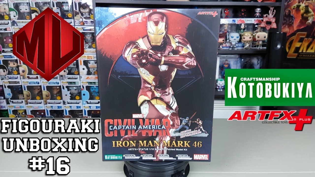 Figouraki Unboxing #16 | IRON MAN MARK 46 Kotobukiya ARTFX+ (1/10 