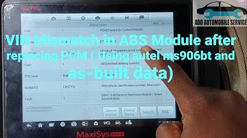 2007 Ford Explorer:B2900:E0 VIN Mismatch and adding key after replacing the PCM(using autel ms906bt)