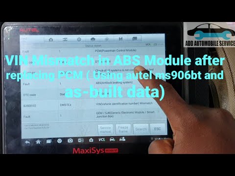 2007 Ford Explorer:B2900:E0 VIN Mismatch and adding key after replacing the PCM(using autel ms906bt)