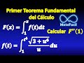 Teorema Fundamental del Cálculo, ejercicio resuelto
