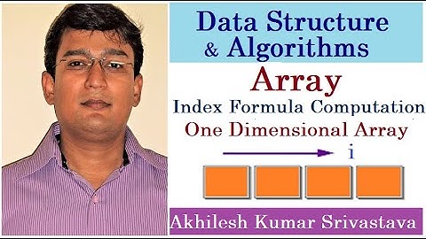 9.1 Address Calculation in: 1-Dimensional Array: Index Formula Derivation and Numerical