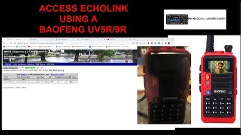 ECHOLINK -JUST USING A BAOFENG -with an Allstar node -No computer needed