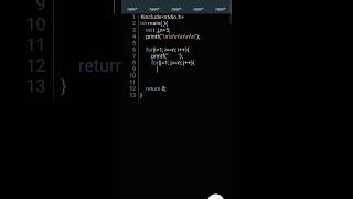 M shape pattern | c language for beginners #shorts #viral #c