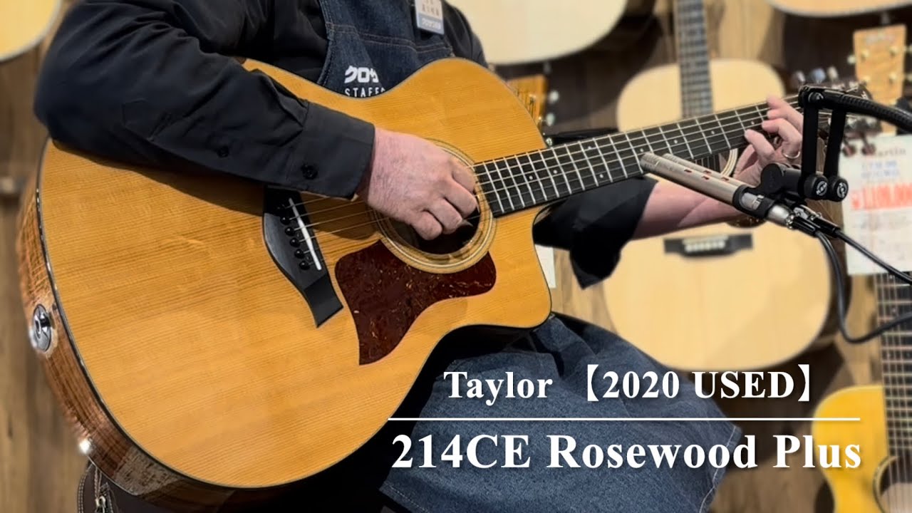 売約済み】Taylor 214CE Rosewood Plus 【2020 USED】 - YouTube