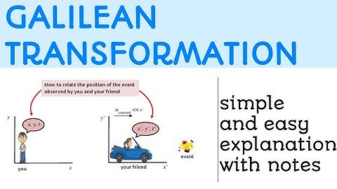 Galilean Transformation||Galilean Transformation Equations|| Classical Mechanics||Bsc Physics||