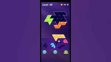 block triangle puzzle game level 44 #shorts #relaxing
