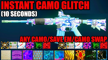*NEW* INSTANT CAMO GLITCH! (10 SECONDS) ANY CAMO/CAMO SWAP! BO6 GLITCHES! BO6 ZOMBIES GLITCH!