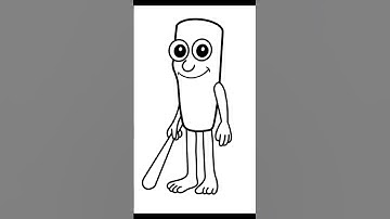 How to draw  Tung Tung Tung Sahur Easy