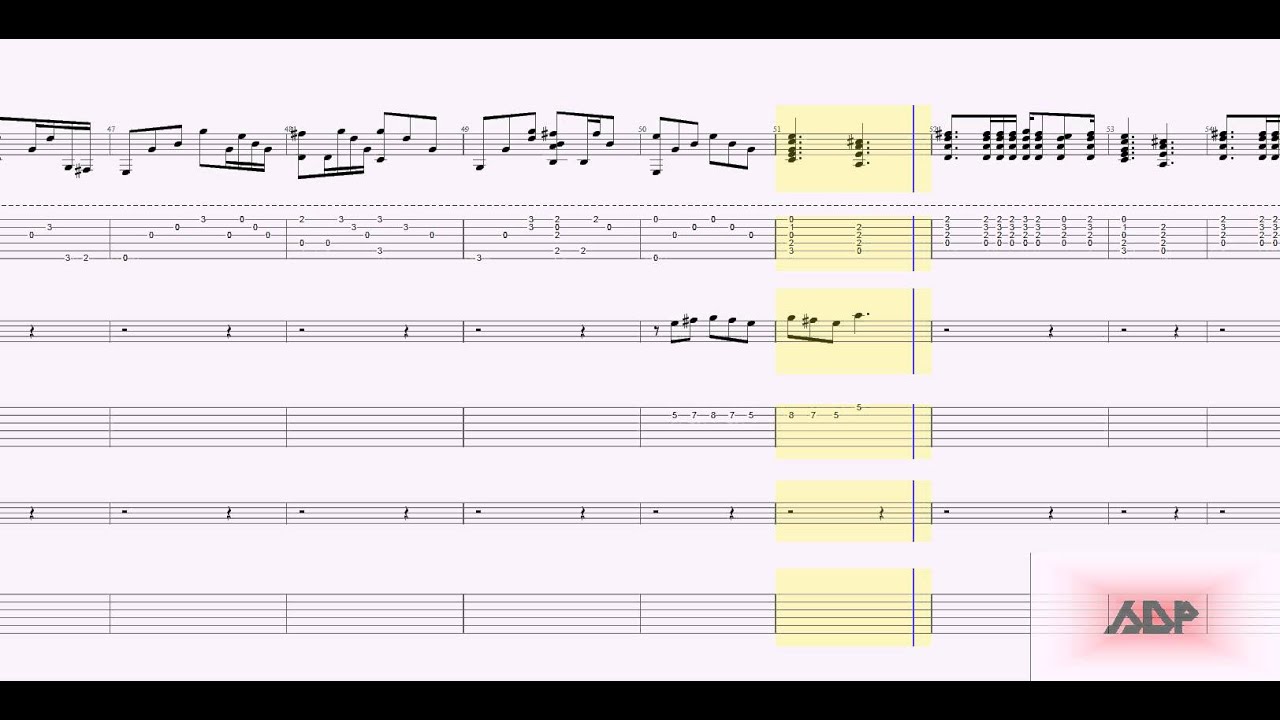 Metallica Tabs - Nothing Else Matters (Better Quality ...