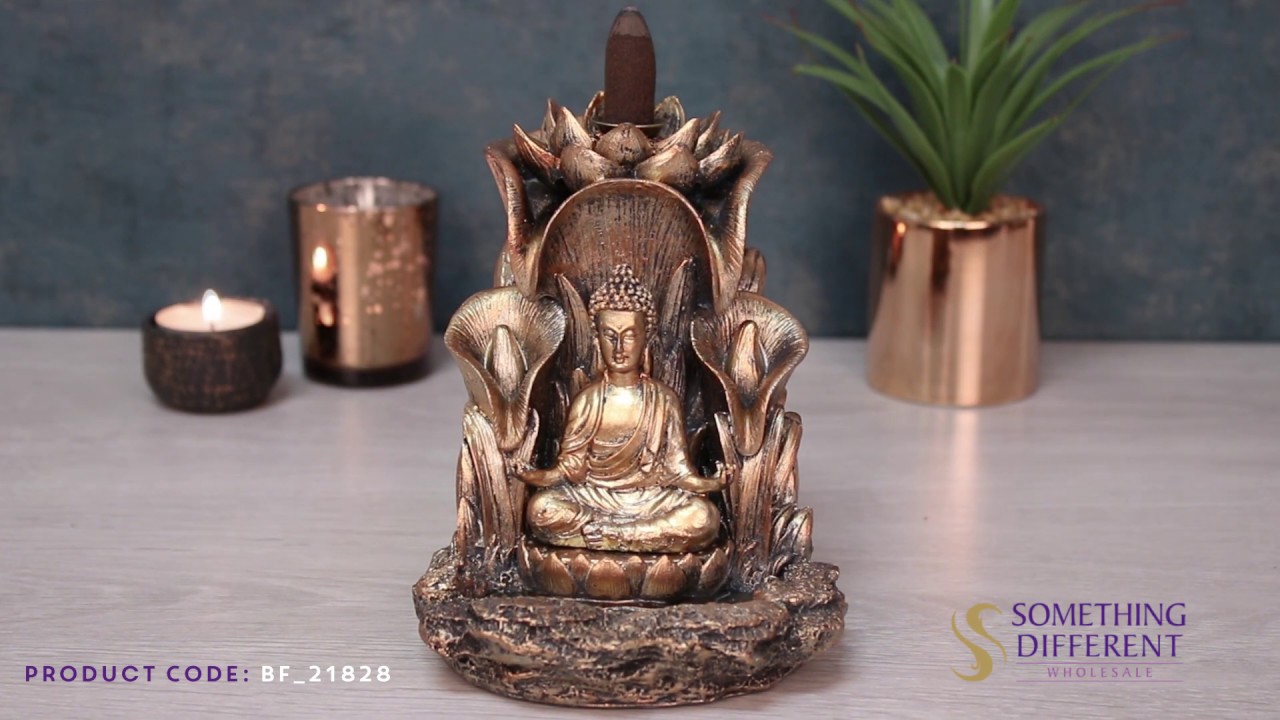 Bronze Buddha Backflow Incense Cone Burner | Something Different Wholesale