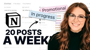 How a 270K Creator Organizes her Social Media Workflow in Notion