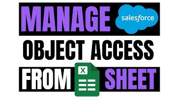 How to Update Salesforce Object Level Security in Bulk using Excel