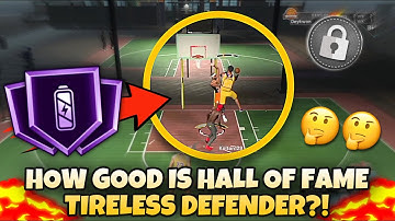 HOW GOOD IS HALL OF FAME TIRELESS DEFENDER IN 2K21⁉️🤔 | Badge Breakdown
