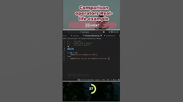 Comparison operators Real life example #Python #ComparisonOperators #LearnToCode #codingshorts