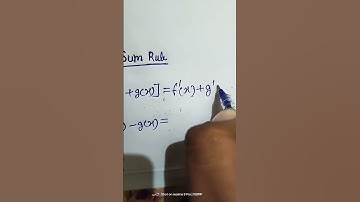 Differentiation Sum rule #sort #youtubeshorts