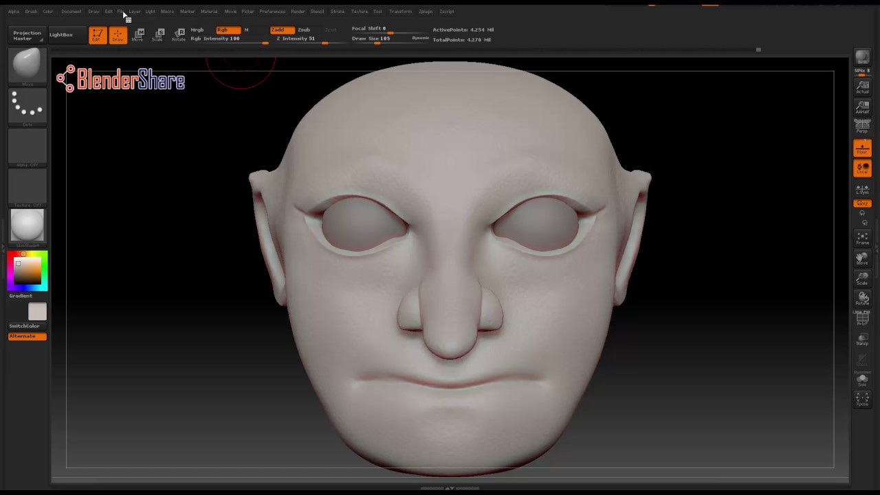 how to delete everything but imm zbrush