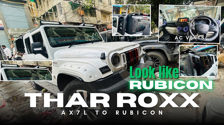 THAR ROXX MODIFIED✅ RUBICON EDITION 🔥LADDER AND BOX WITH SPOILER🔥