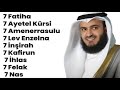 7 Fatiha 7 Ayetel Kürsi 7 Amenerrasulu 7 Lev enzelna 7 İnşirah 7 Kafirun 7 İhlas 7 Felak 7 Nas Rukye