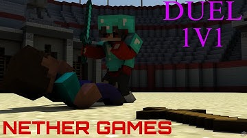 DUEL IN NETHERGAMES MINECRAFT POCKET EDITION (PVP)