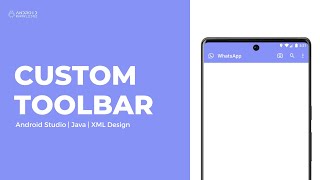 Custom Toolbar or Action Bar in Android Studio using Java | Menu screenshot 5