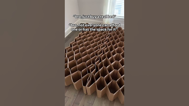 Cardboard over overpriced bed