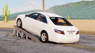 محاكي الحوادث : تدحرج السيارات بسرعة (18)  BeamNG drive