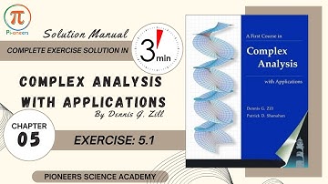Chapter 05 | Exercise 5.1 | Complex Analysis by D  G  Zill