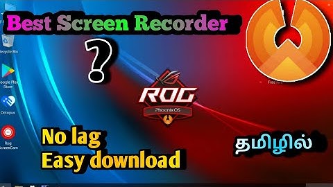 phoenix os 💯best screen recorder and no lag screen recorder Tamil💥🤞