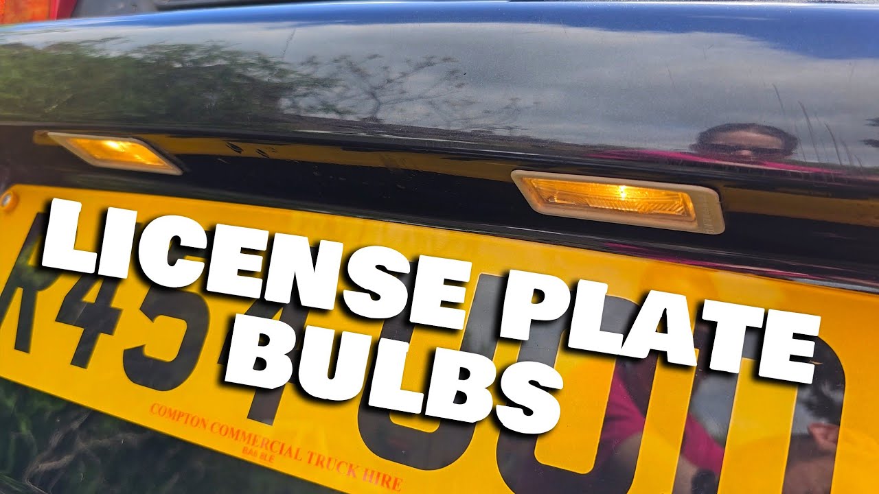 How to quickly change the license plate bulbs on most BMWs