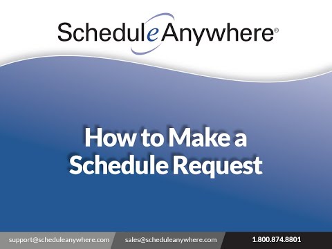 How to Make a Schedule Request