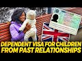 YOU SHOULD BE APPLYING FOR CHILD DEPENDENT VISAS LIKE THIS IF THE CHILD IS FROM A PAST RELATIONSHIP