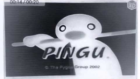 Pingu Outro Black and White, Inverted, Pitch Shift +12, and Reversed