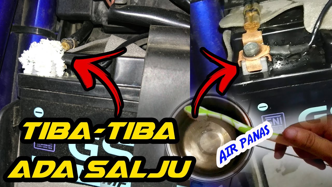 CUMAN MODAL AIR PANAS SAJA!!!! Cara Mengatasi Aki Berjamur Putih atau