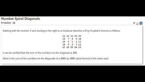 Project Euler 28: Quick and Easy (Python)